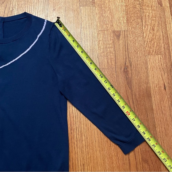 Talbots Intarsia navy Cat sweater size M - Picture 16 of 16